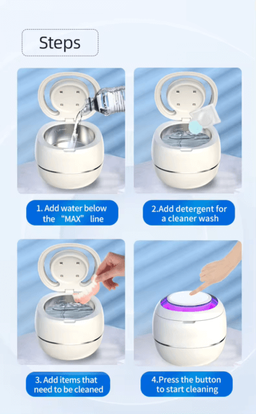 Ultrasonic Denture Cleaner instructions- SonicGarde
